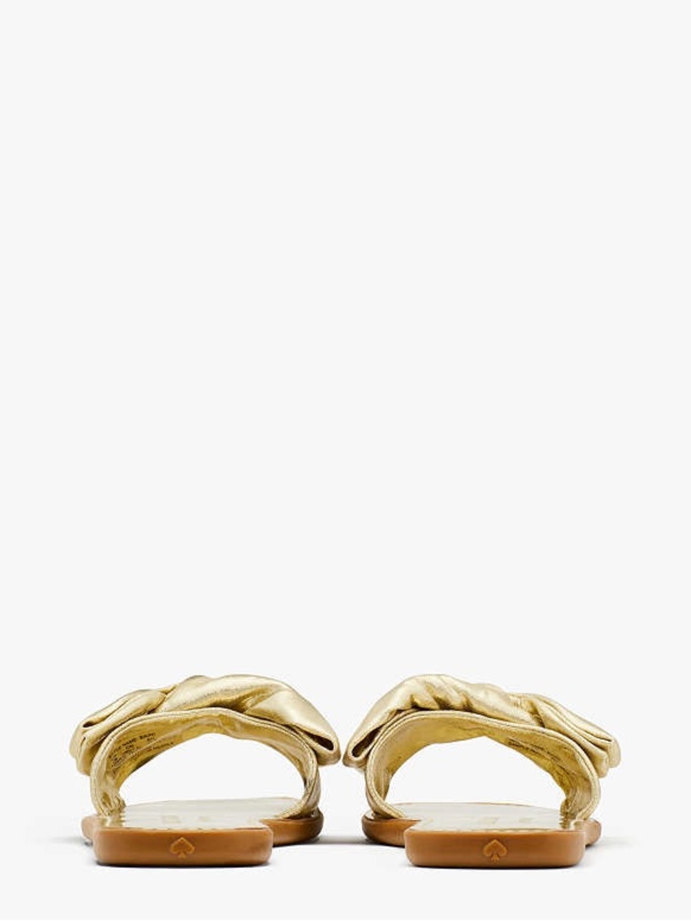 Kate Spade Metallic Gold Bikini Slide Sandals - Picture 4 of 14